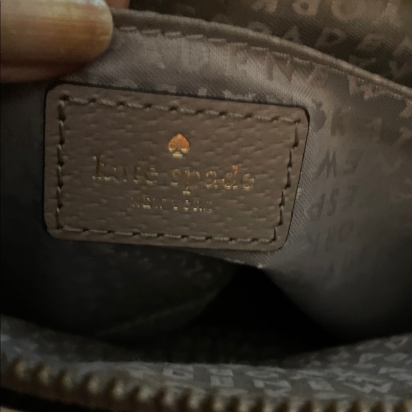 Kate Spade Tan Leather Crossbody Bag Adjustable Strap EUC - Picture 6 of 7